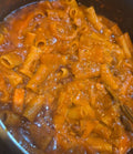 Meal: One-pot beef pasta. Instant recipe delivered